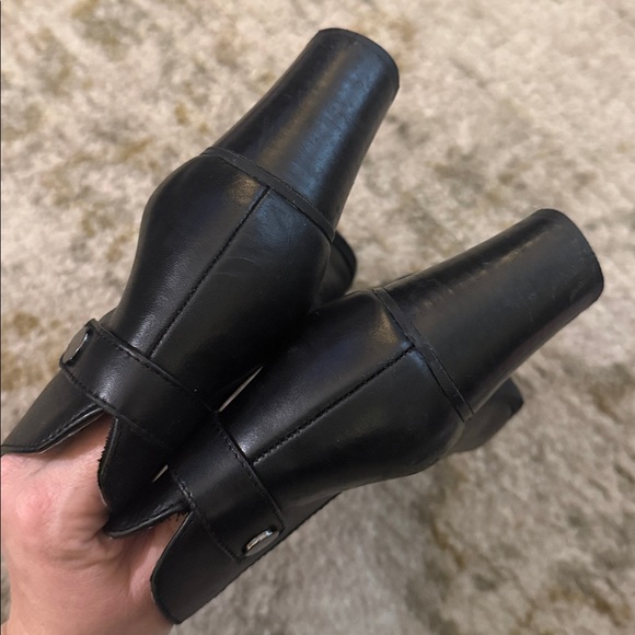 Franco Sarto Women's Ilaria Ankle Boot Sz 8 Black Leather - Picture 8 of 12